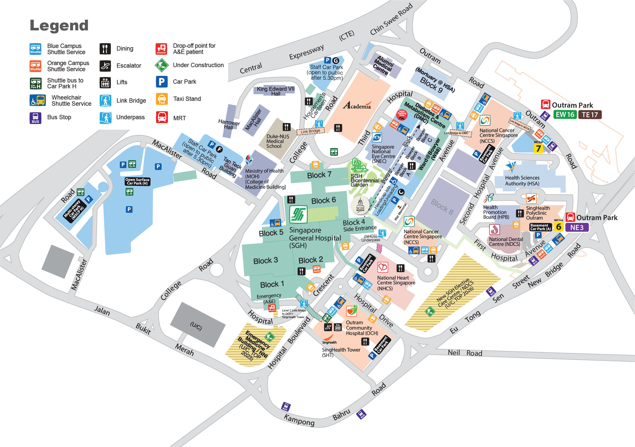 Regions Hospital Floor Plan Map